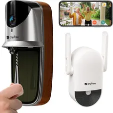 2026 Newly Solar Video Doorbell Camera Wireless with Chime Pro, 2K Wide-Angle, A