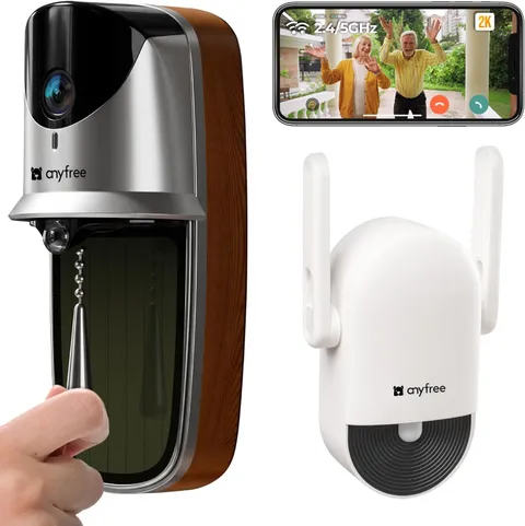 2026 Newly Solar Video Doorbell Camera Wireless with Chime Pro, 2K Wide-Angle, A