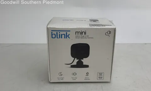 Blink Mini Indoor Plug-in HD Smart Security Camera - New