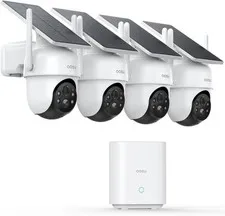 aosu D1 Classic 4-Cam Kit, Security Cameras Wireless Outdoor, Solar Powered 