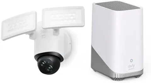 Eufy Security Floodlight Camera E340 Wired Homebase S380 (Homebase 3)