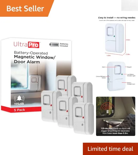 120 dB Personal Security Alarm Set - 5 Pack for Home Safety & Peace of Mind