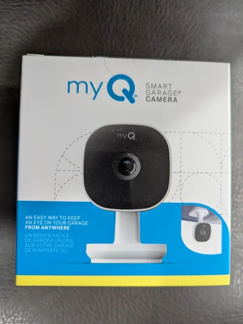 myQ Smart Garage Camera 1080p Indoor WiFi, People Detection, 2-Way Audio, White