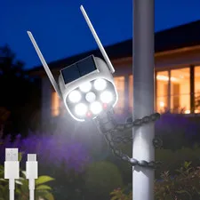 Fake Security Camera Solar Light with Flexible Octopus Tripod, Adjustable Dummy