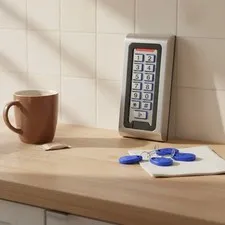 Door Access Control System - Waterproof Keypad & 5 ID Keychains