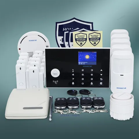 HOMSECUR Wireless&Wired 4G/3G/GSM WIFI Burglar Alarm System with IOS/Android APP