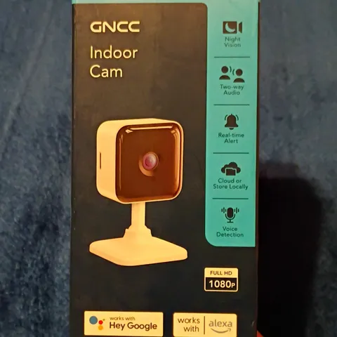 GNCC Indoor Cam 1080p Wi-Fi Indoor Security Camera Night Vision 2-Way Audio
