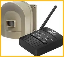 Hosmart 1/2 Mile Wireless Driveway Alarm System 1 Receiver 1 Sensor Weatherproof