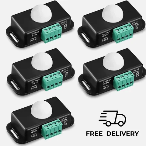 PIR Motion Sensor Switch DC 12-24V 6A Auto Light Controller 8m 120° 1-10min