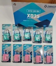 10pcs xZARKER XD35 Padlock NEW 3 Digit Combination Lock for Gym, Sports, School