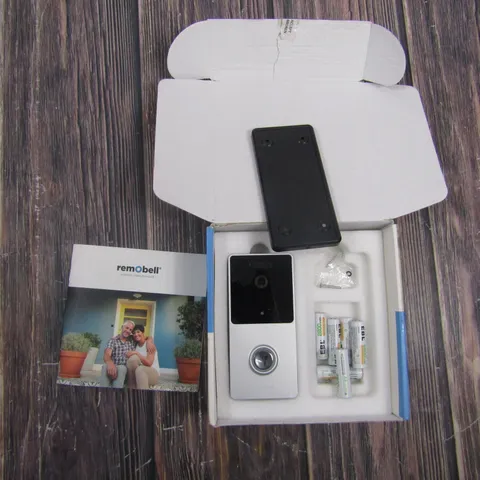 RemoBell Wireless Video Doorbell Silver WiFi HD 720p Night Vision Motion