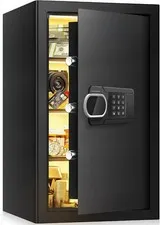 Digital Keypad Security Safes for Home, Steel Fireproof Safe Box