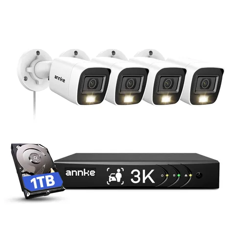 8CH 3K Wired Security Camera System with Smart Dual Light, 1TB HDD