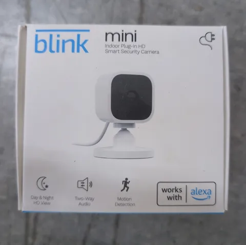 Blink Mini Indoor Plug-In Live HD Smart Security Camera (New in Box) Ships Fast