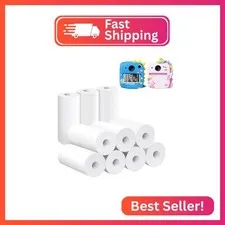 Prysyedawn Kids Instant Camera Printing Paper, Printing Camera Refill Thermal Pa