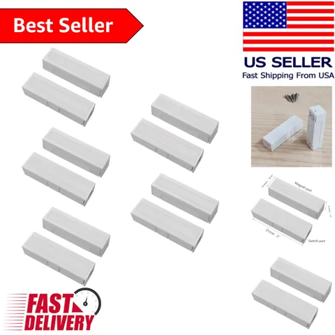 Versatile 5-Pack NC Magnetic Contacts for Windows & Doors - Home Security