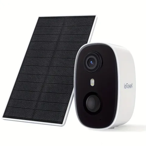 2K WiFi Wireless Outdoor Solar Security Camera Solar Panel Night Vision ieGeek