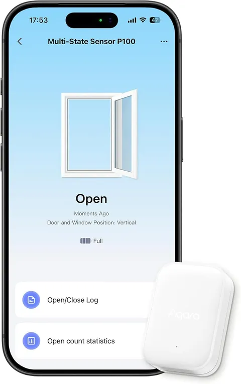 Multi-State Sensor P100, Thread/Zigbee Door and Window & Vibration Sensor, Open/