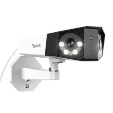 4K PoE Security Camera System, Home Outdoor IP Camera in 180 Degree Viewing A...