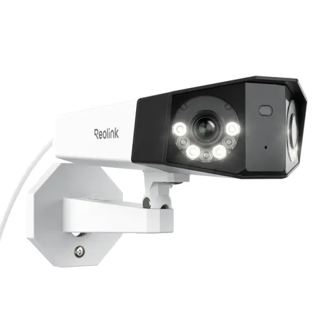 4K PoE Security Camera System, Home Outdoor IP Camera in 180 Degree Viewing A...