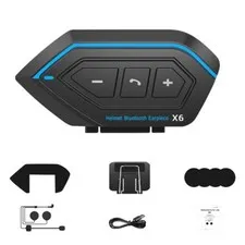 Bluetooth 5.0 Motorcycle Helmet Headset Wireless Motorbike Hands-free Waterproof