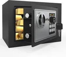 Caja Fuerte De Seguridad Para Dinero Cajas Fuertes Contra Fuego Peque�a