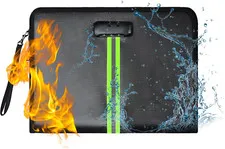 5200℉ Fireproof Document Bag, Fireproof Bag with Lock, Fireproof Document Organi