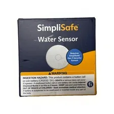 SimpliSafe WT3 Water Sensor Wireless Leak Detector Open Box