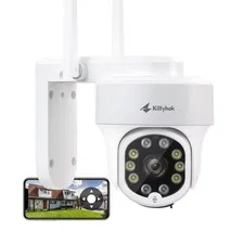 Kittyhok PTZ Security Camera Wireless Outdoor | 2K FHD Cameras White