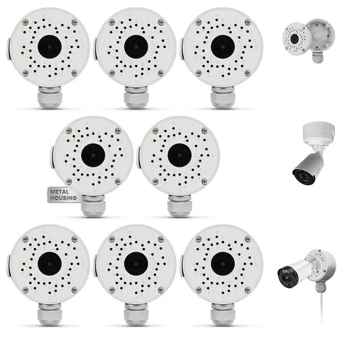 Metal Universal IP66 Waterproof Junction Box for Bullet Cameras, CCTV Mount B...