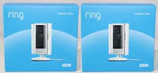 2- Ring Indoor Cam 2nd Gen Plug-In 1080p HD WiFi Security Camera White