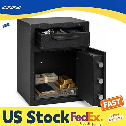 2.6CuFt Security Safe with Digital Keypad,Dual Alarm,Steel Construction for Home