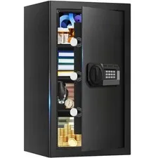 5.2 Cub Large Home Safes Fireproof Wterproof, Anti-theft Fire Safe with Progr..