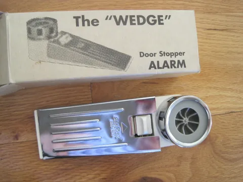The Wedge Door Stopper Alarm Untested W/ Box EUC