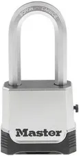 Heavy Duty Outdoor Combination Lock - Weatherproof Padlock - Resettable - Silver
