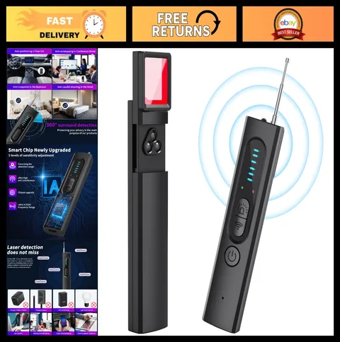 AI Upgraded Hidden Camera Detector - Spy Camera Finder, Wireless & Portable