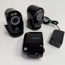 3x Reolink Argus 3 Pro 4MP Wireless Surveillance Camera White Security Cam WiFi