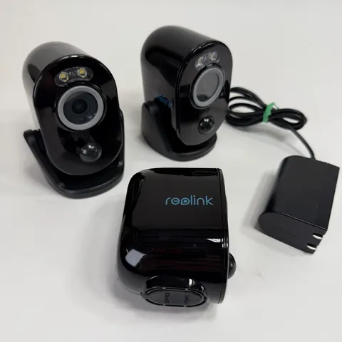 3x Reolink Argus 3 Pro 4MP Wireless Surveillance Camera White Security Cam WiFi