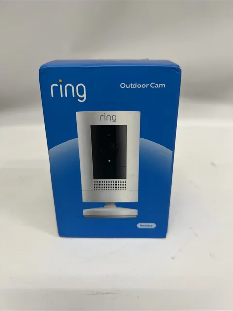 Ring Outdoor Cam (Stick Up Cam)| Battery Operated | White New