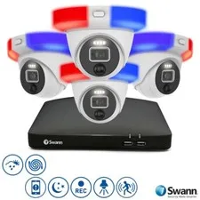 Swann Enforcer 4K CCTV Kit DVR 85680 2TB 4x 4KDER UHD Dome Camera SWDVK-85680