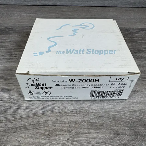 WattStopper W-2000H Ultrasonic Occupancy Sensor White New in Box