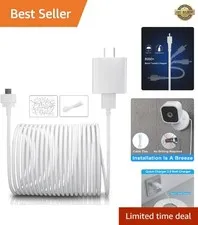 20FT Charger Cable for Blink Mini Security Camera - Waterproof & Durable