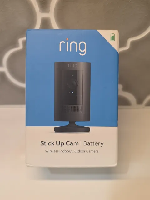 Ring Outdoor Stick Up Cam 1080p Wireless Security Camera Battery Black NIB!!