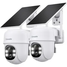 2K Cameras for Home Security-2.4G WiFi Outdoor Camera Wireless Solar/Battery