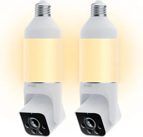 Bulb Cam - 2K HD Smart Light Bulb Security Camera 2 Pack