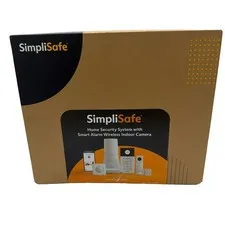 SimpliSafe Home Security System with Smart Alarm Wireless Indoor Camera, 8 Piece