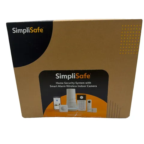 SimpliSafe Home Security System with Smart Alarm Wireless Indoor Camera, 8 Piece