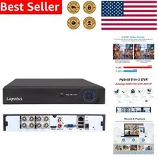 8 Channel 1080N Hybrid DVR CCTV Security System Motion Detection Backup