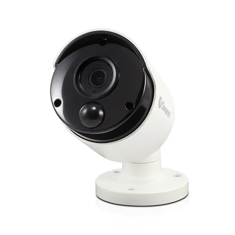 Swann Wired PIR Bullet Security Camera, 5MP Super HD Surveillance Cam with In...