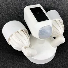 RING Floodlight Cam Wired with Motion-Activated 1080P HD Video - White 5AT3T2